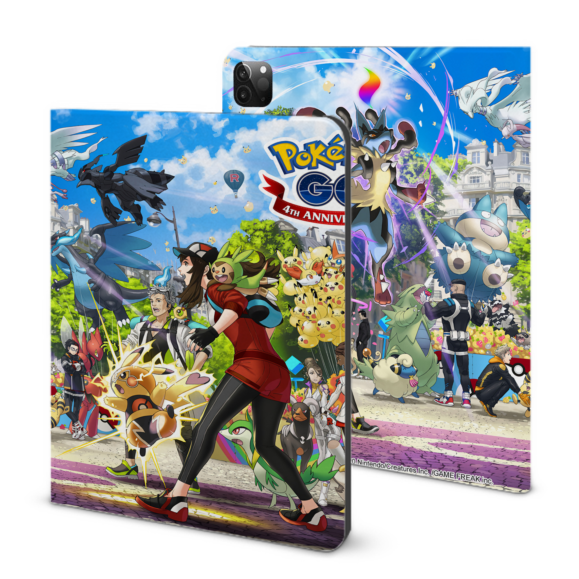（画像用） ポケットモンスター Pokémon IPadケース ペンホルダー付き ブックスタイルデザイン